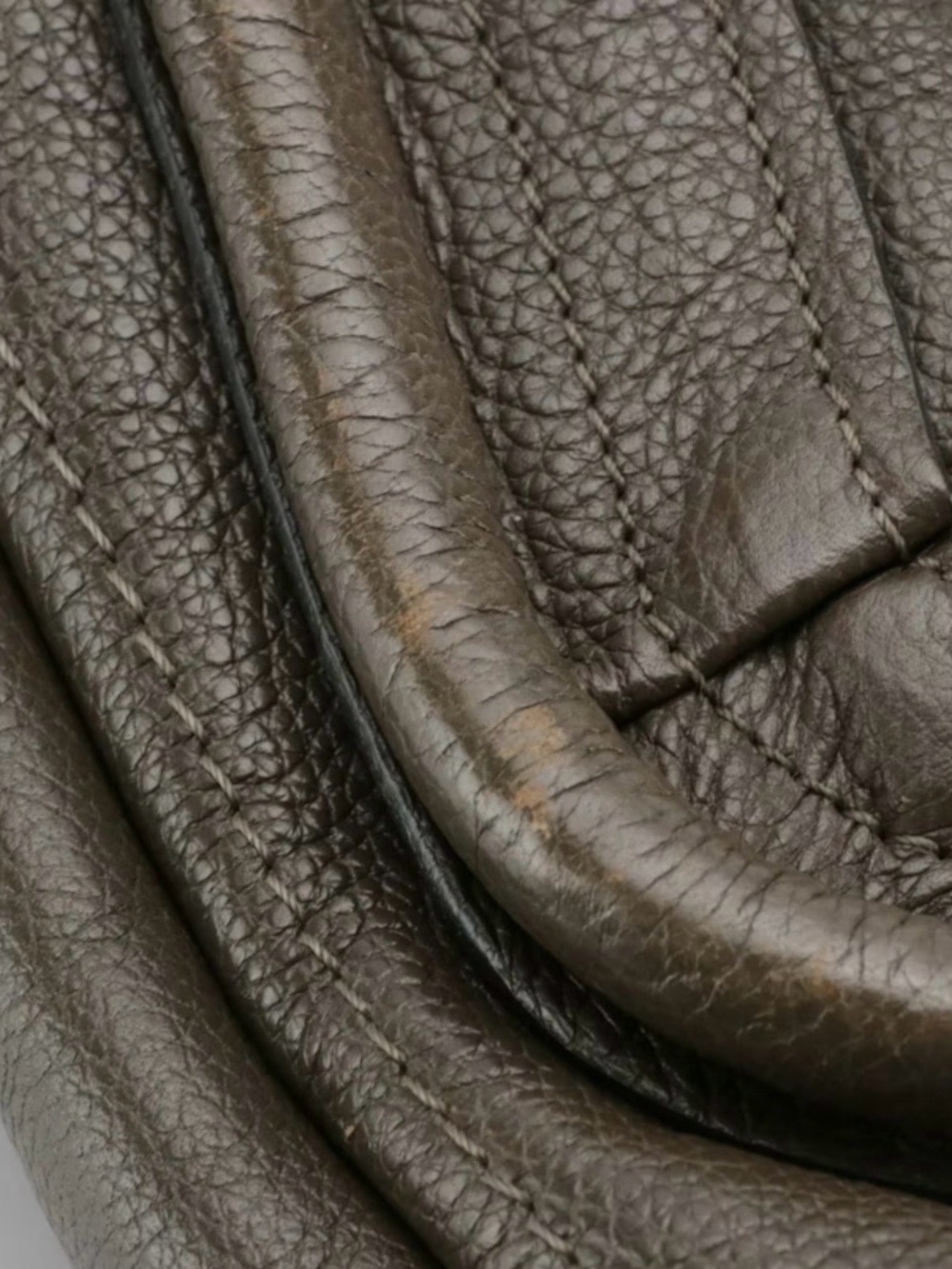 Authenticated Chloe Paraty Leather Handbag in Grey Taupe! EUC! COA! - Picture 14 of 16
